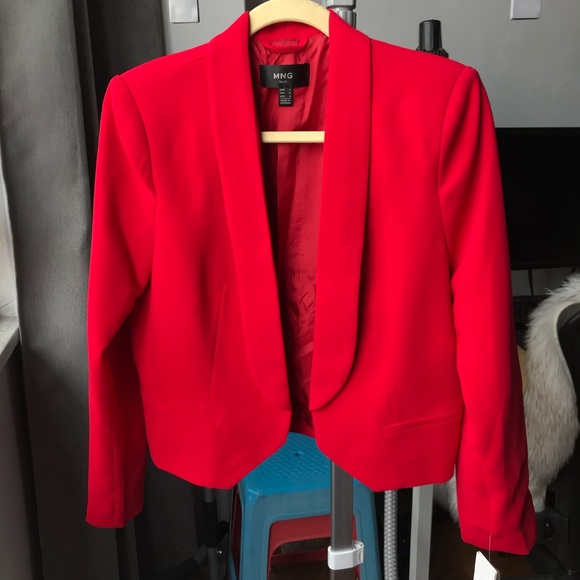 mango red suit